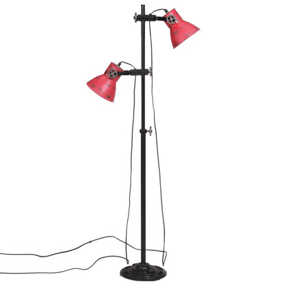 Lampada da Terra 25 W Rosso Anticato 25x25x90/140 cm E27