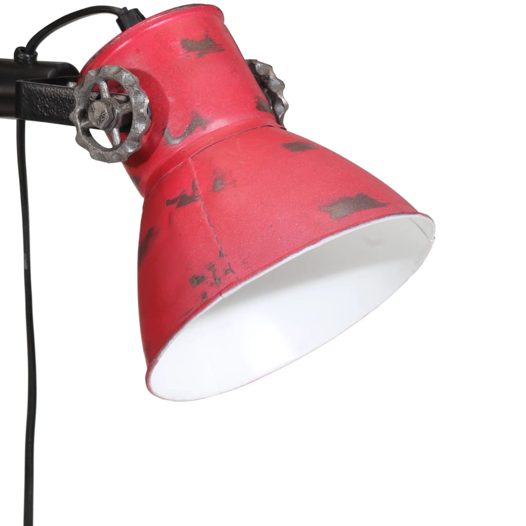 Lampada da Terra 25 W Rosso Anticato 25x25x90/140 cm E27