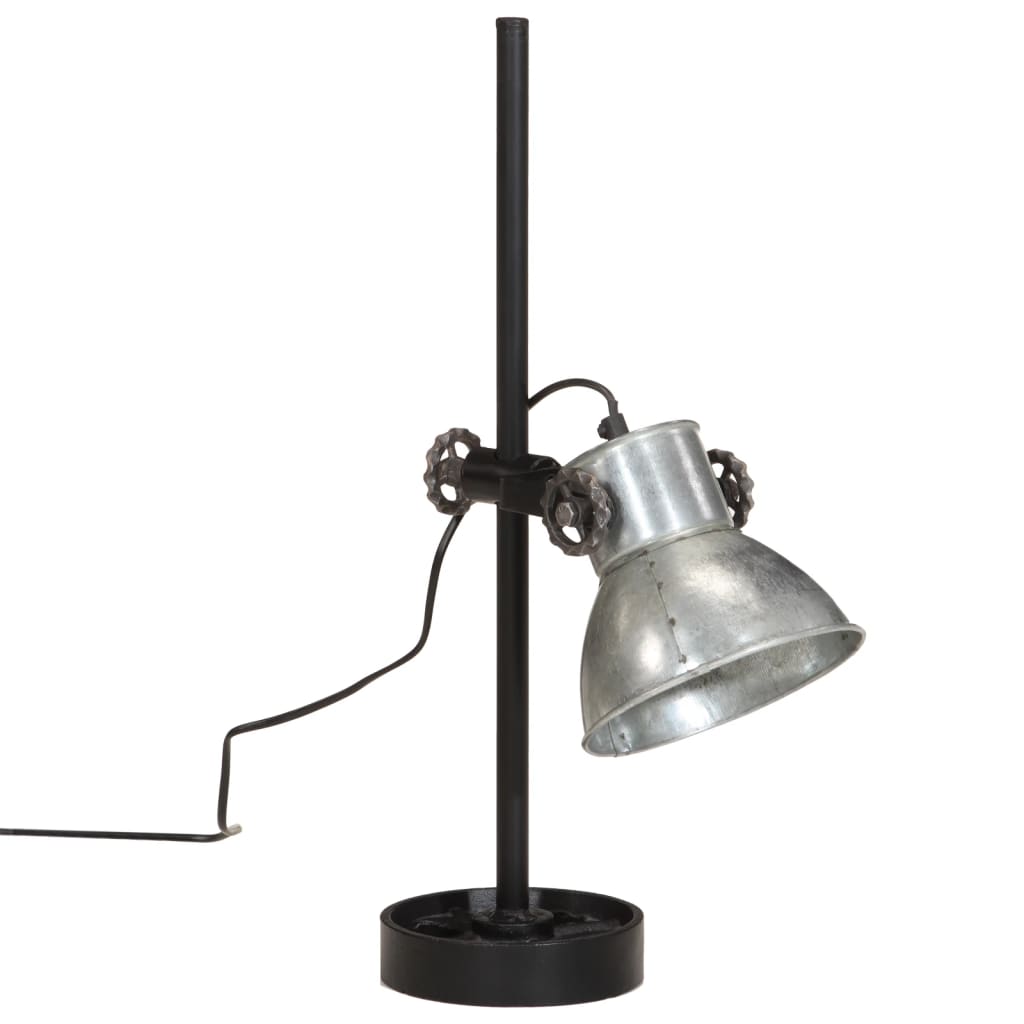 Lampada da Scrivania 25 W Argento Vintage 15x15x55 cm E27