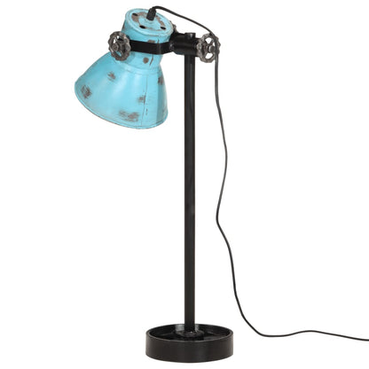 Lampada da Scrivania 25 W Blu Anticato 15x15x55 cm E27