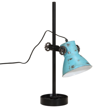 Lampada da Scrivania 25 W Blu Anticato 15x15x55 cm E27