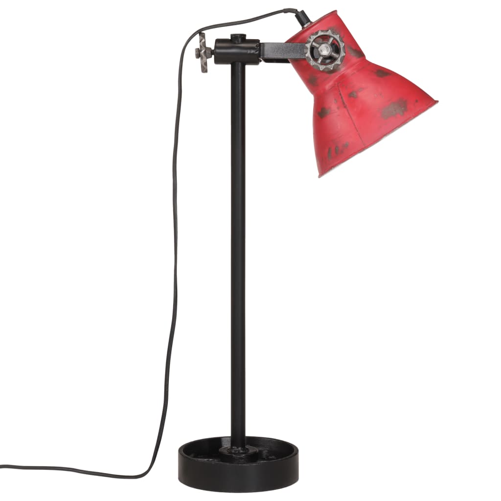 Lampada da Scrivania 25 W Rosso Anticato 15x15x55 cm E27