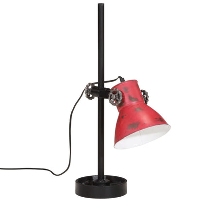 Lampada da Scrivania 25 W Rosso Anticato 15x15x55 cm E27