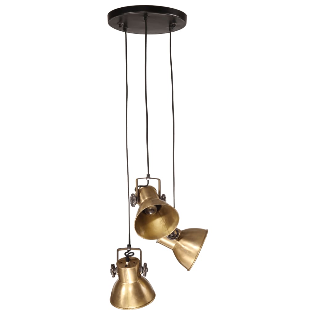 Lampada Pensile 25 W Ottone Anticato 30x30x100 cm E27