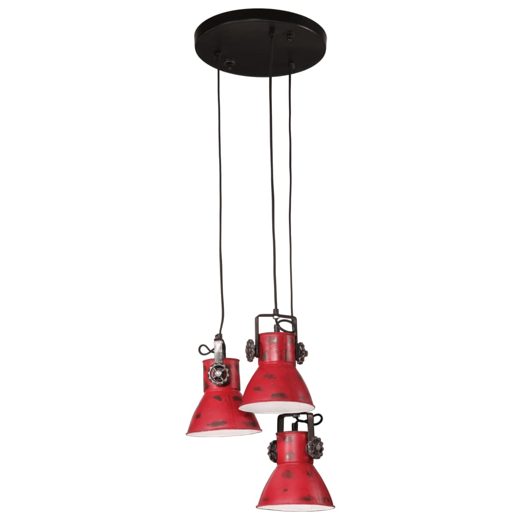 Hanging Lamp 25 W Antique Red 30x30x100 cm E27