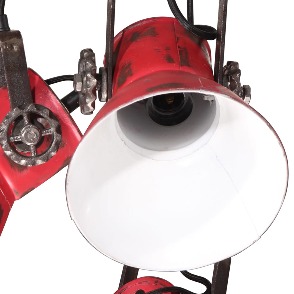 Lampada Pensile 25 W Rosso Anticato 30x30x100 cm E27