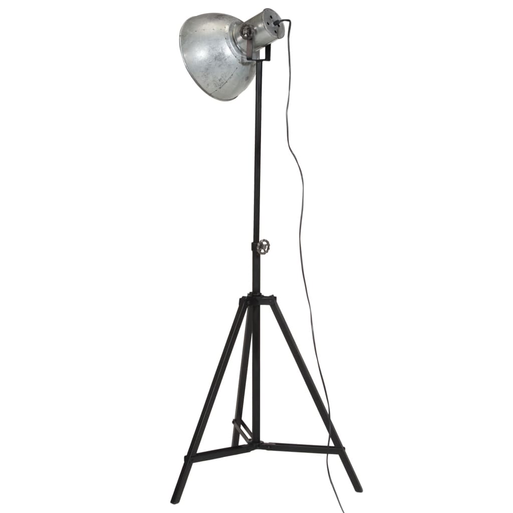 Stehleuchte 25 W Vintage Silber 61x61x90-150 cm E27