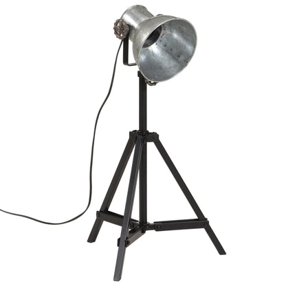 Lampada da Terra 25 W Argento Vintage 35x35x65/95 cm E27