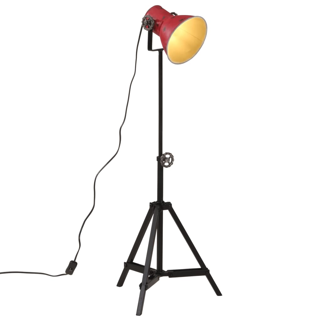 Lampada da Terra 25 W Rosso Anticato 35x35x65/95 cm E27