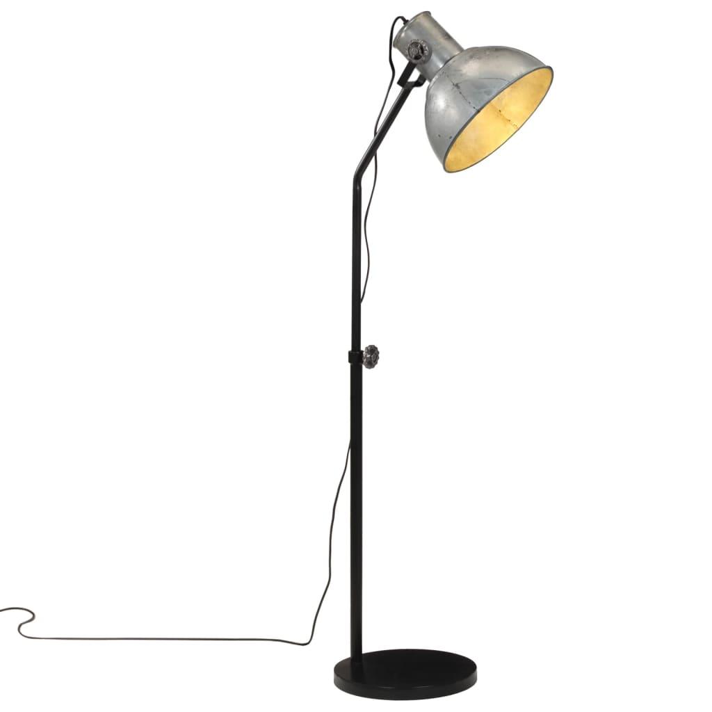 Floor Lamp 25 W Vintage Silver 30x30x90-150 cm E27