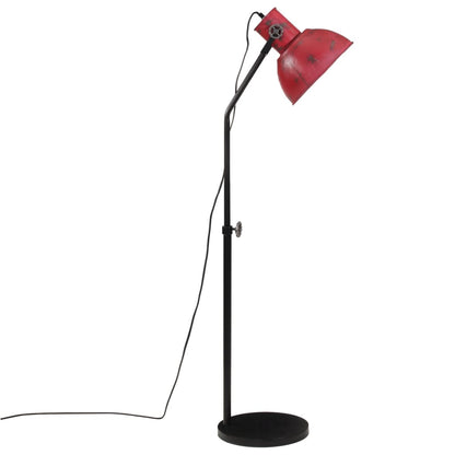 Lampada da Terra 25 W Rosso Anticato 30x30x90-150 cm E27