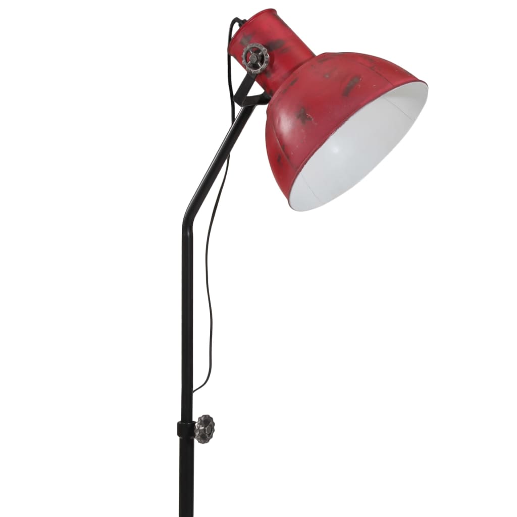 Lampada da Terra 25 W Rosso Anticato 30x30x90-150 cm E27