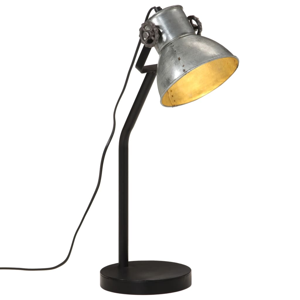 Lampada da Scrivania 25 W Argento Vintage 17x17x60 cm E27 - homemem39