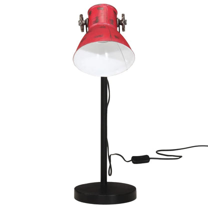 Lampada da Scrivania 25 W Rosso Anticato 17x17x60 cm E27