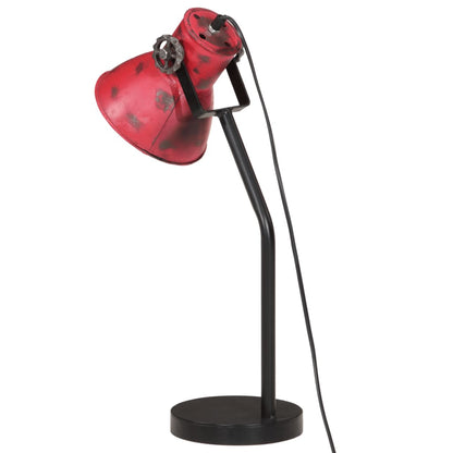 Lampada da Scrivania 25 W Rosso Anticato 17x17x60 cm E27