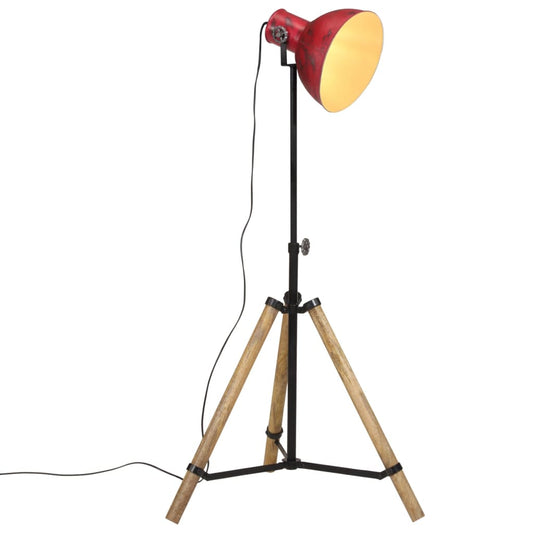 Lampada da Terra 25 W Rosso Anticato 75x75x90-150 cm E27