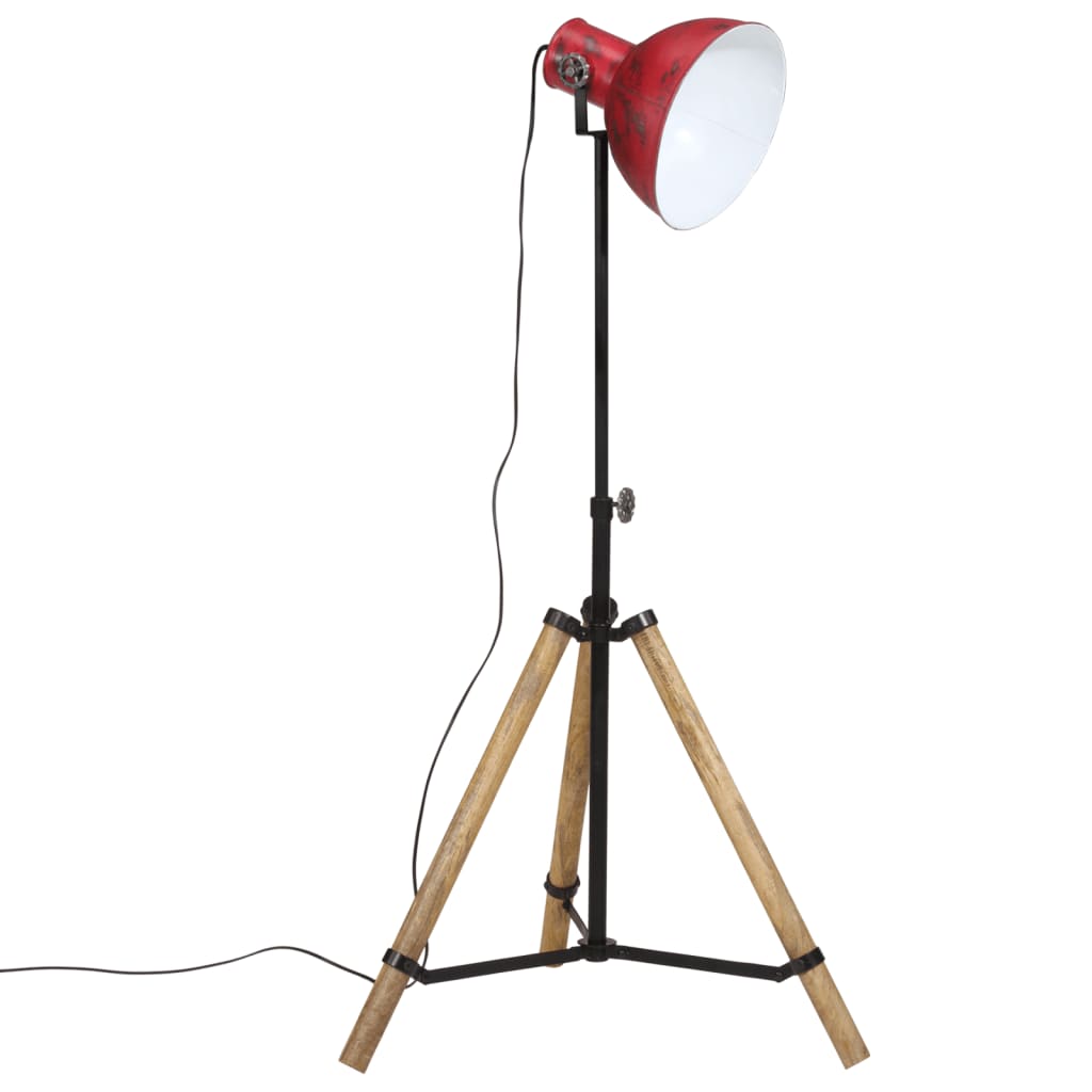 Lampada da Terra 25 W Rosso Anticato 75x75x90-150 cm E27