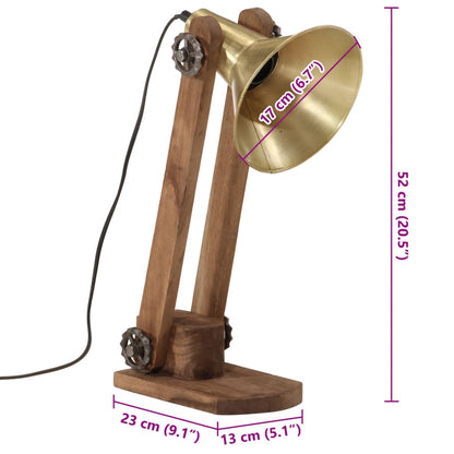Lampada a Scrivania 25 W Ottone Anticato 23x13x52 cm E27 | homemem39