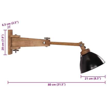 Lampada a Parete 25 W Nera E27 | homemem39