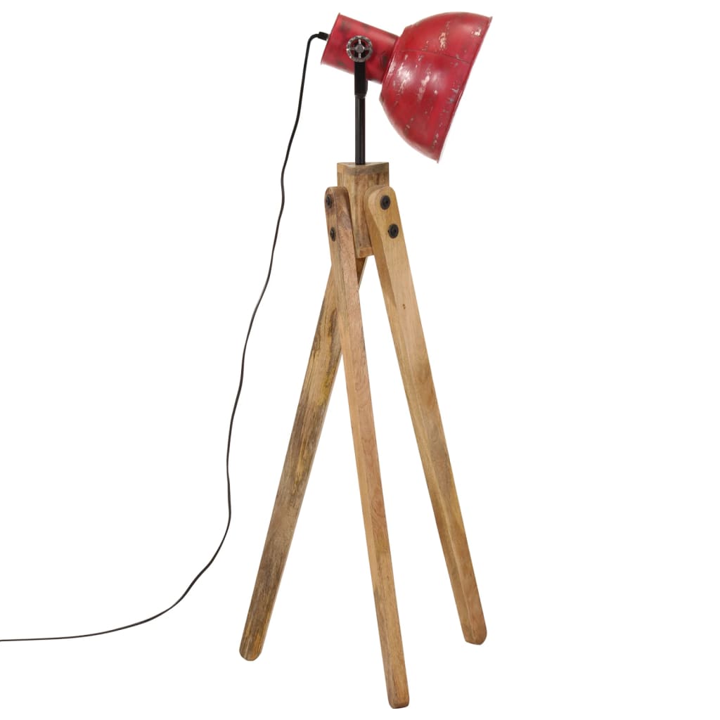 Floor Lamp 25 W Antique Red 45x45x120 cm E27