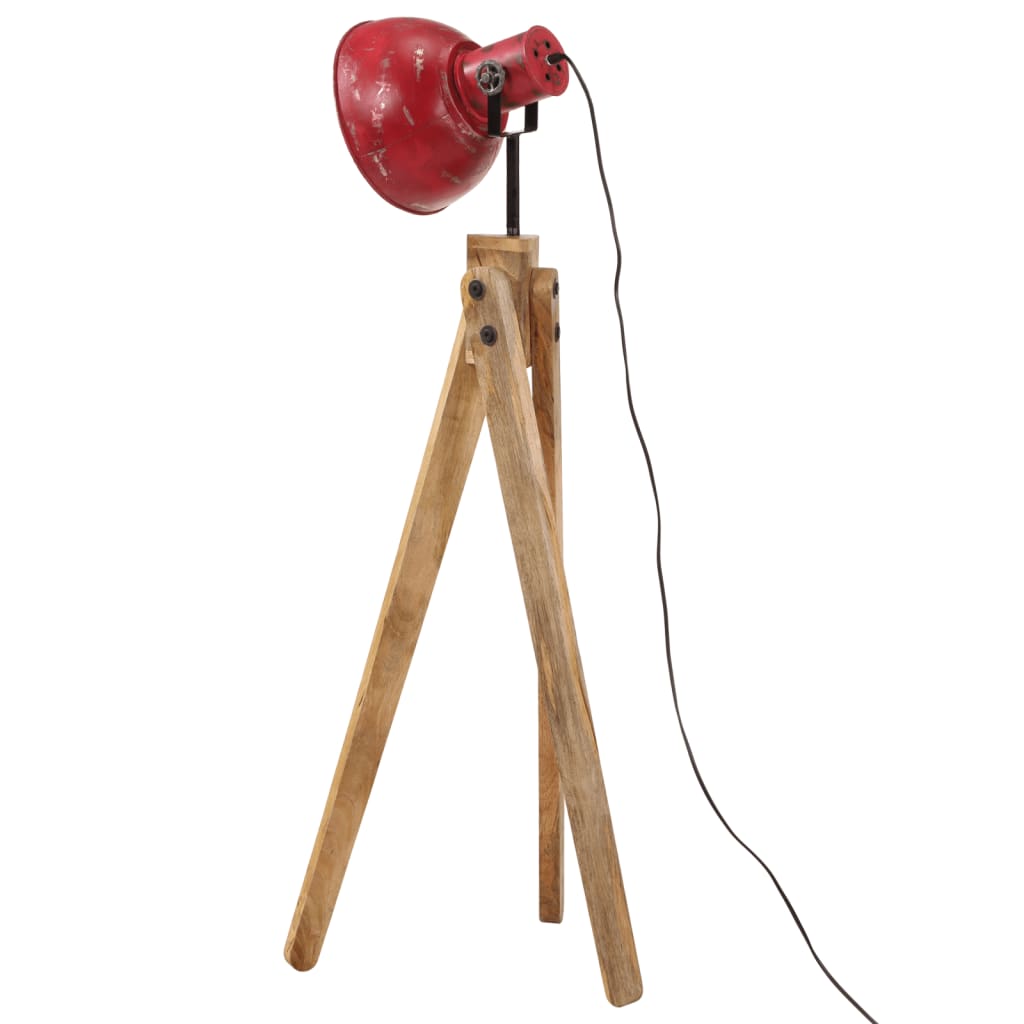 Lampada da Terra 25 W Rosso Anticato 45x45x120 cm E27