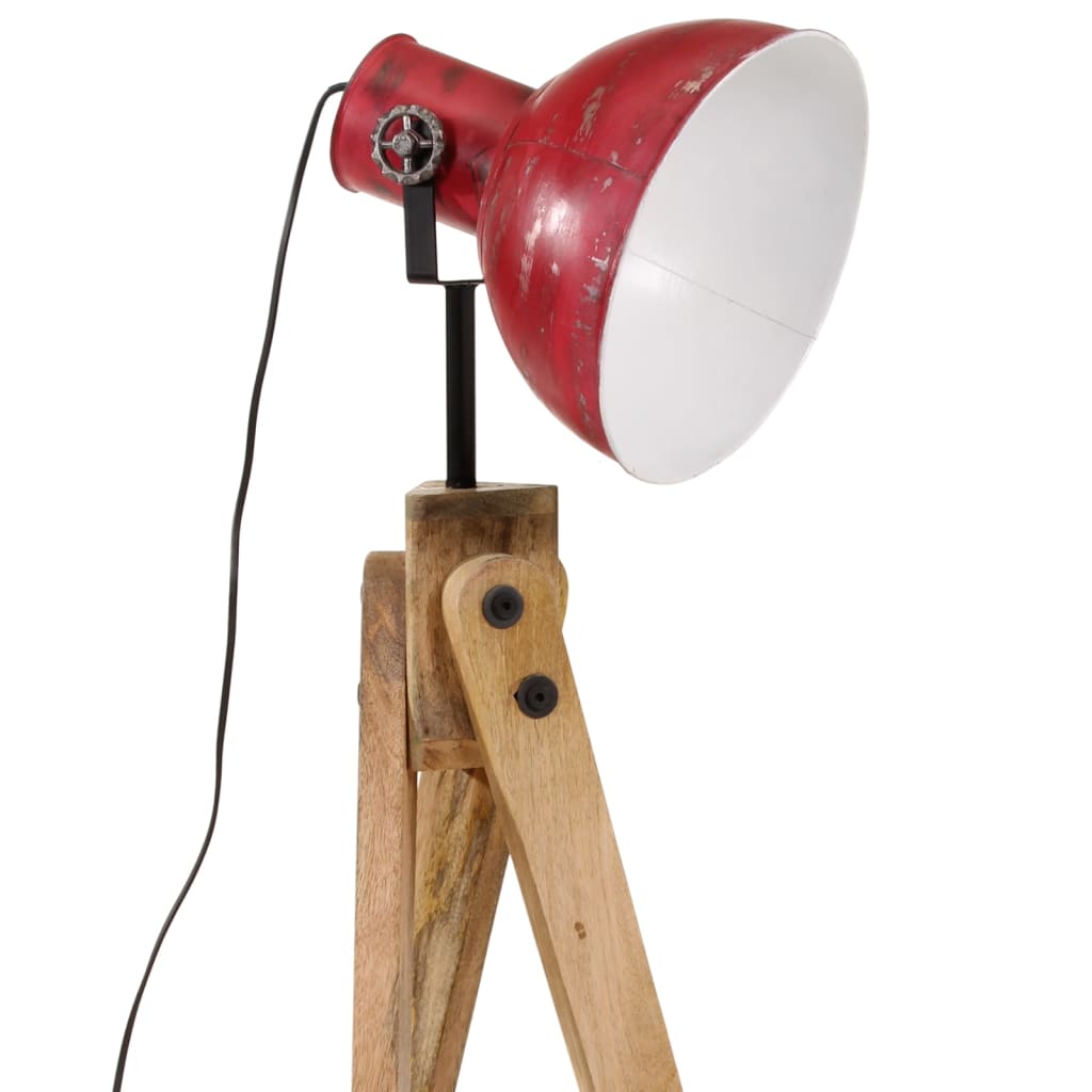 Lampada da Terra 25 W Rosso Anticato 45x45x120 cm E27