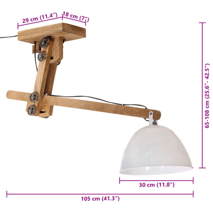 Ceiling Lamp 25 W White 105x30x65-108cm E27