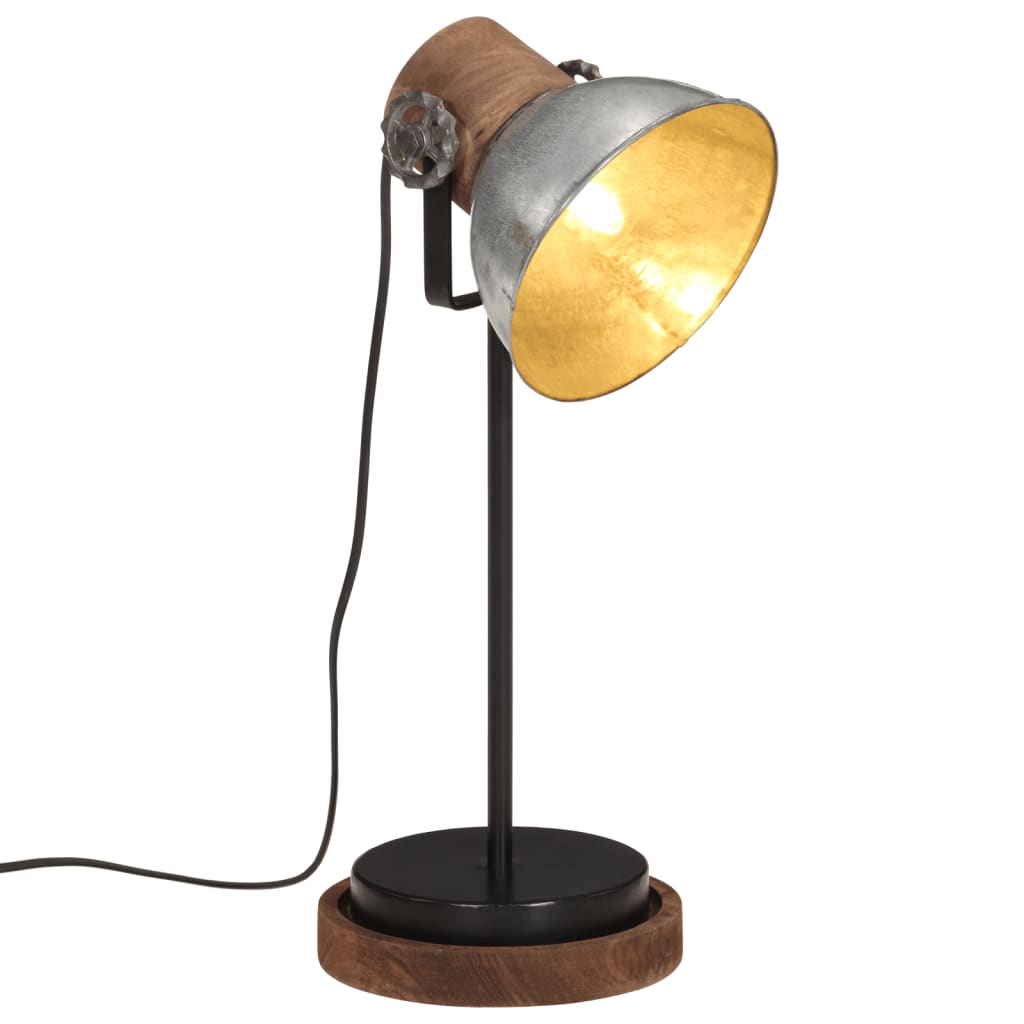 Lampada da Scrivania 25 W Argento Vintage 17x17x50 cm E27