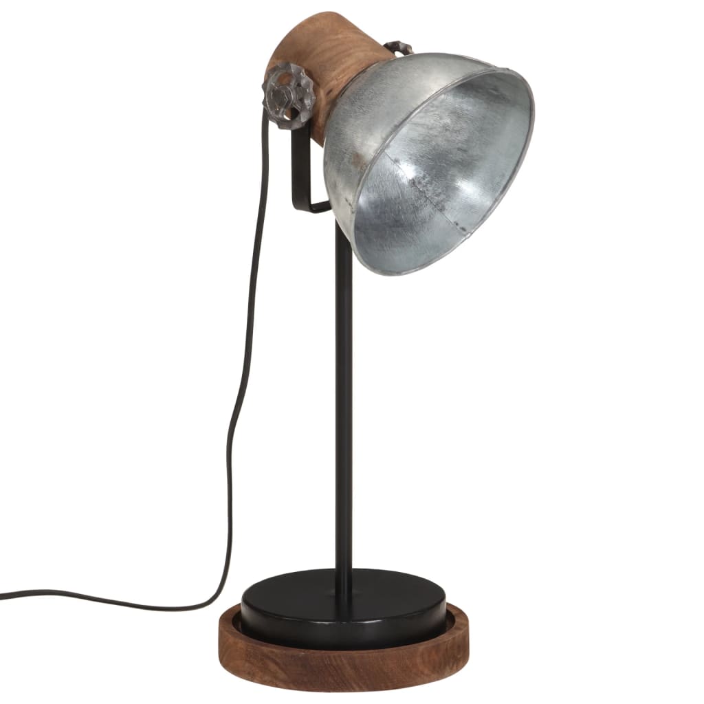 Lampada da Scrivania 25 W Argento Vintage 17x17x50 cm E27