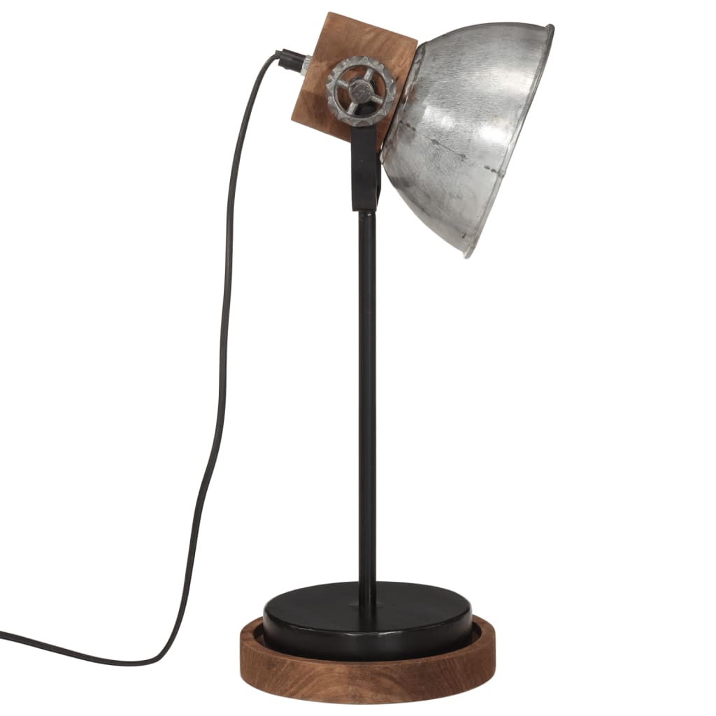 Lampada da Scrivania 25 W Argento Vintage 17x17x50 cm E27