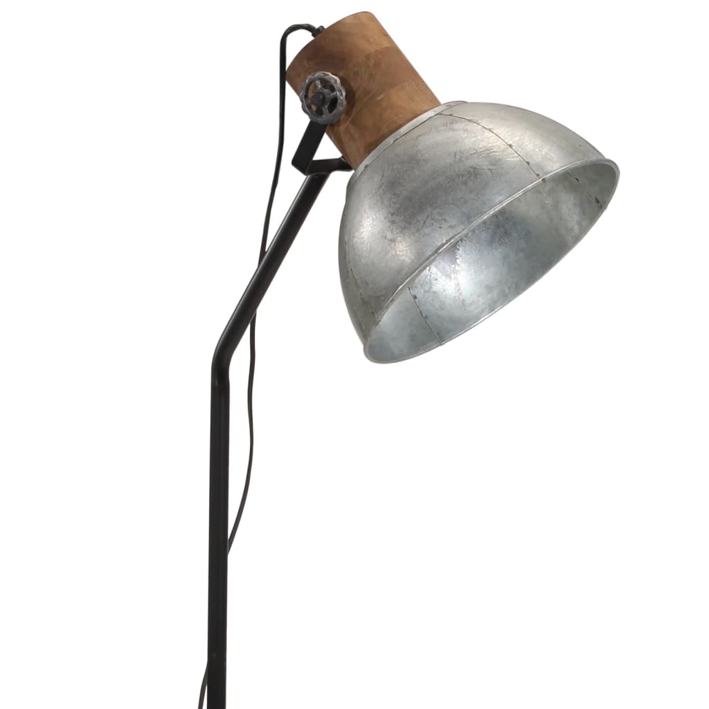 Lampada da Terra 25 W Argento Vintage 30x30x100-150 cm E27