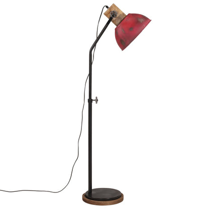 Lampada da Terra 25 W Rosso Anticato 30x30x100-150 cm E27