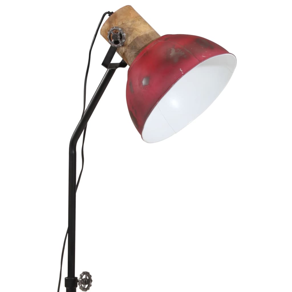 Lampada da Terra 25 W Rosso Anticato 30x30x100-150 cm E27