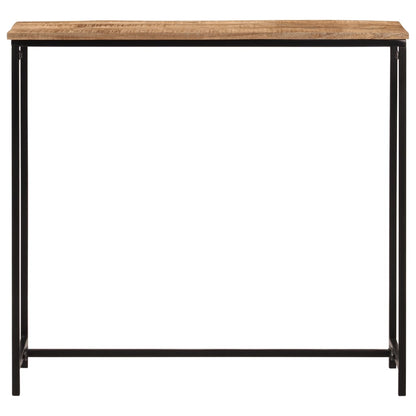 Tavolo Consolle 80x30x74 cm in Legno Massello di Mango e Ferro | homemem39