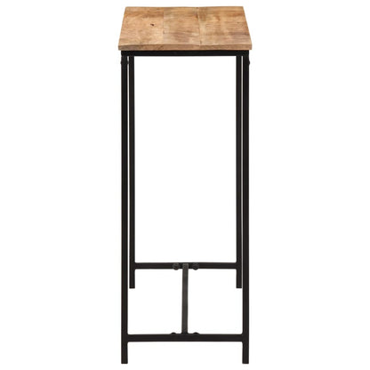 Tavolo Consolle 80x30x74 cm in Legno Massello di Mango e Ferro | homemem39