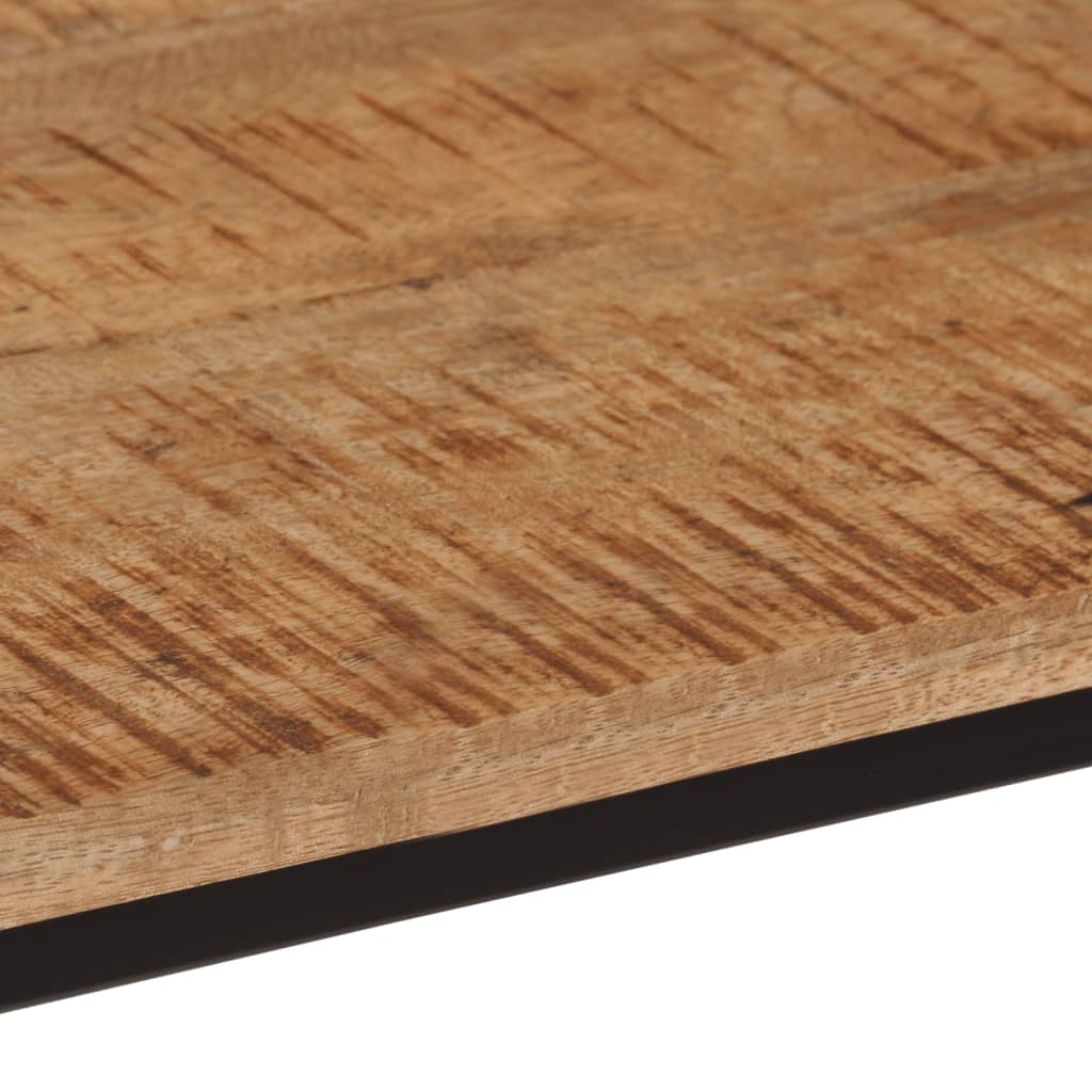 Tavolo Consolle 80x30x74 cm in Legno Massello di Mango e Ferro | homemem39