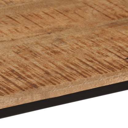 Tavolo Consolle 80x30x74 cm in Legno Massello di Mango e Ferro