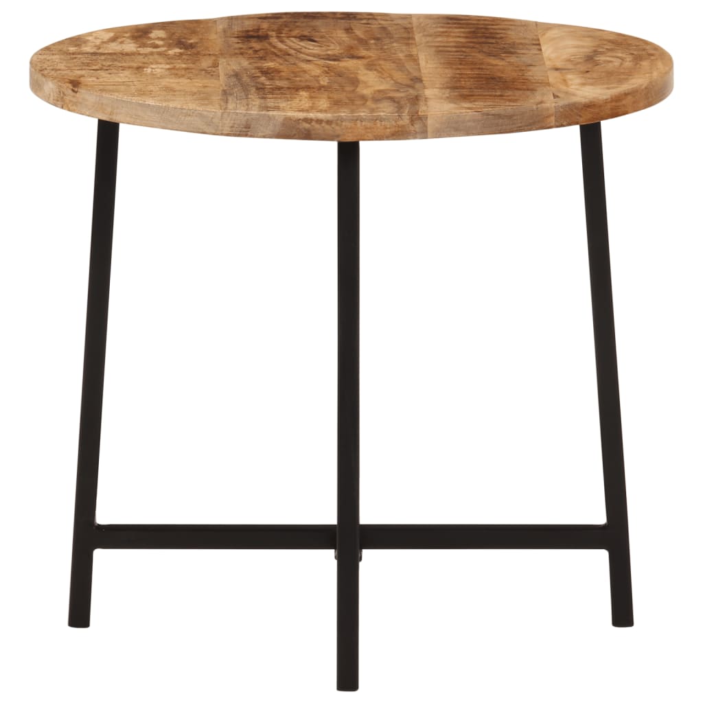 Tavolo da Salotto 45x45x40cm in Legno Massello di Mango e Ferro | homemem39