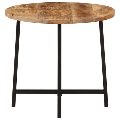 Tavolo da Salotto 45x45x40cm in Legno Massello di Mango e Ferro | homemem39