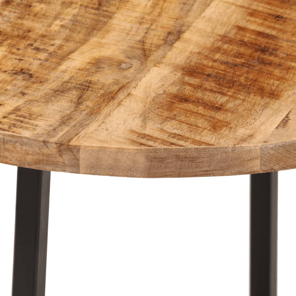Tavolo da Salotto 45x45x40cm in Legno Massello di Mango e Ferro | homemem39