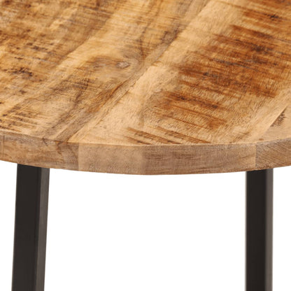 Tavolo da Salotto 45x45x40cm in Legno Massello di Mango e Ferro | homemem39