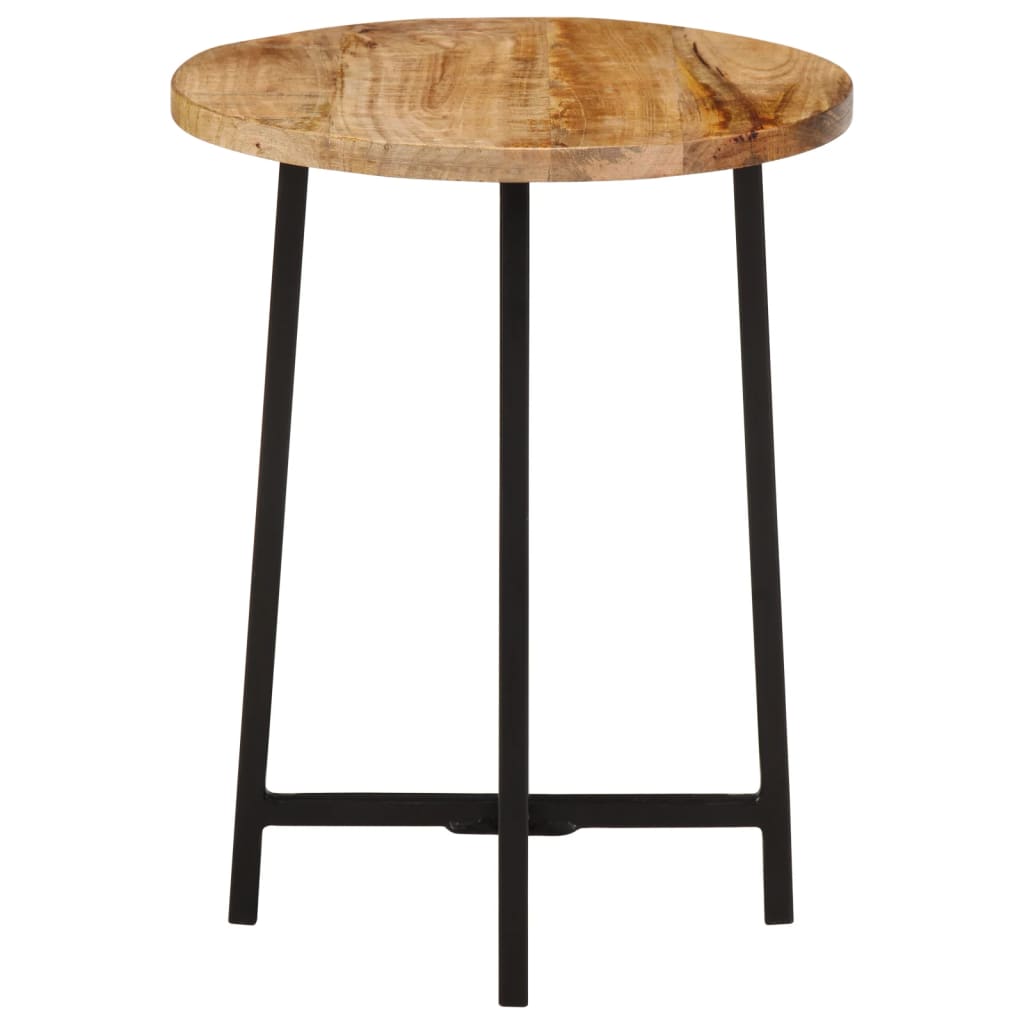 Tavolino da Salotto 35x35x45 cm Legno Massello Mango e Ferro | homemem39