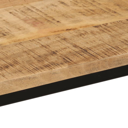 Tavolo Consolle 110x30x75cm Legno Massello Mango Grezzo e Ferro - homemem39