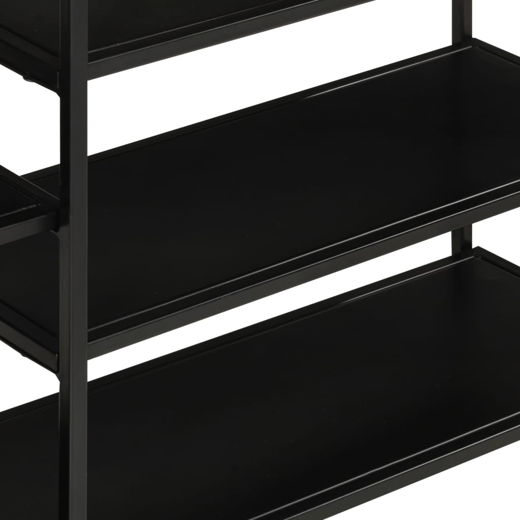 Tavolo Consolle 110x30x75cm Legno Massello Mango Grezzo e Ferro - homemem39