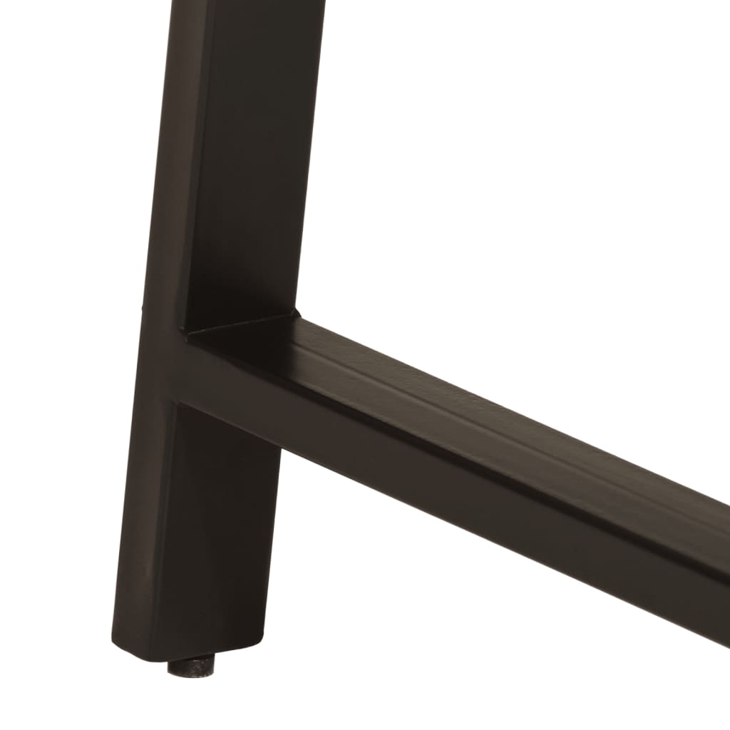 Scrivania con Cassetti 105x55x70 cm Legno Massello Mango Ferro | homemem39