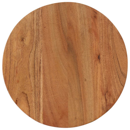 Tavolino Salotto 35x35x30cm in Legno Massello di Acacia e Ferro