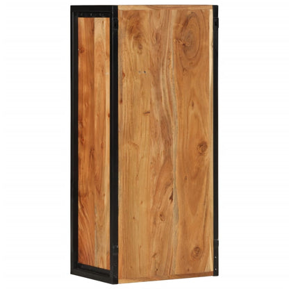 Mobile Bagno a Muro 40x30x90 cm Legno Massello Acacia e Ferro | homemem39