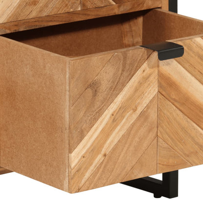 Mobile da Bagno 40x30x100 cm Legno Massello di Acacia e Ferro | homemem39