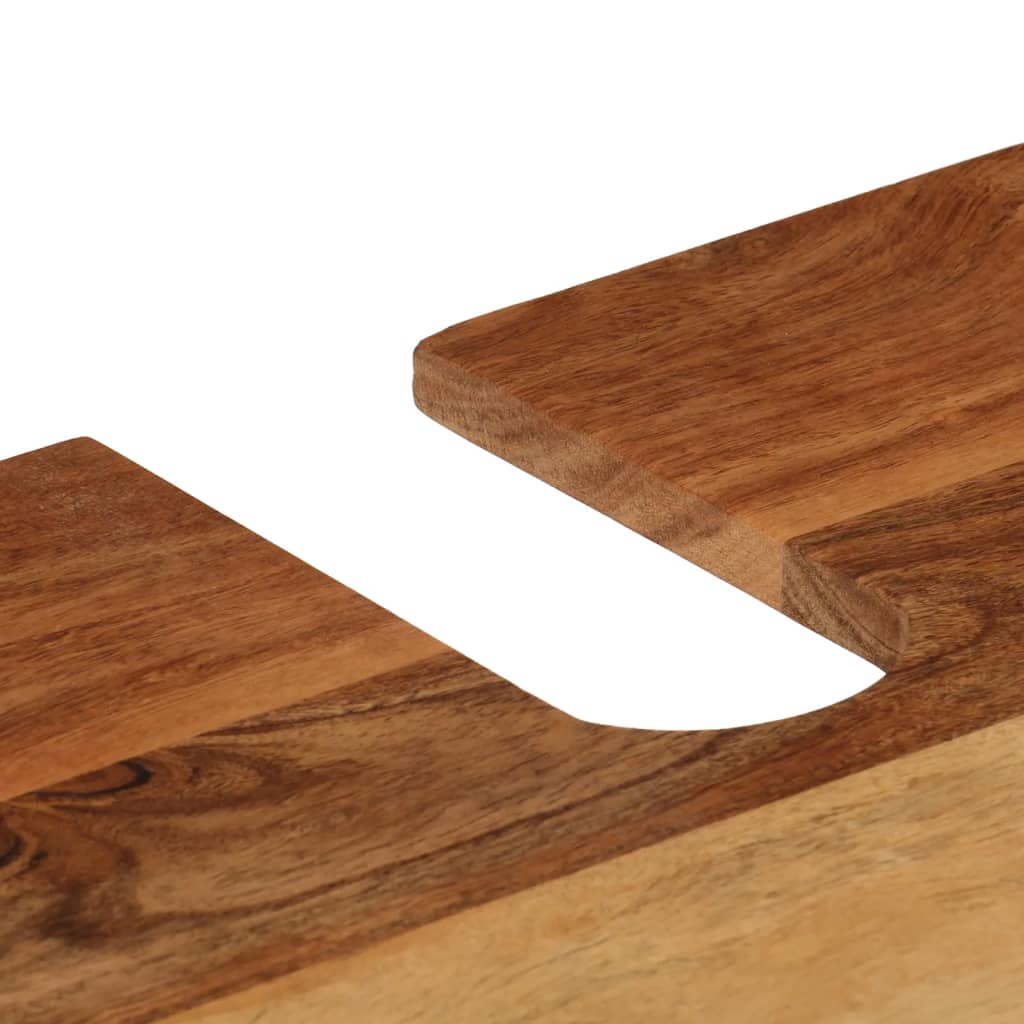 Mobile da Bagno 55x35x60 cm in Legno Massello di Acacia e Ferro | homemem39