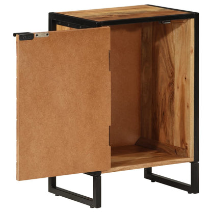 Mobile da Bagno 40x30x60 cm in Legno Massello di Acacia e Ferro | homemem39